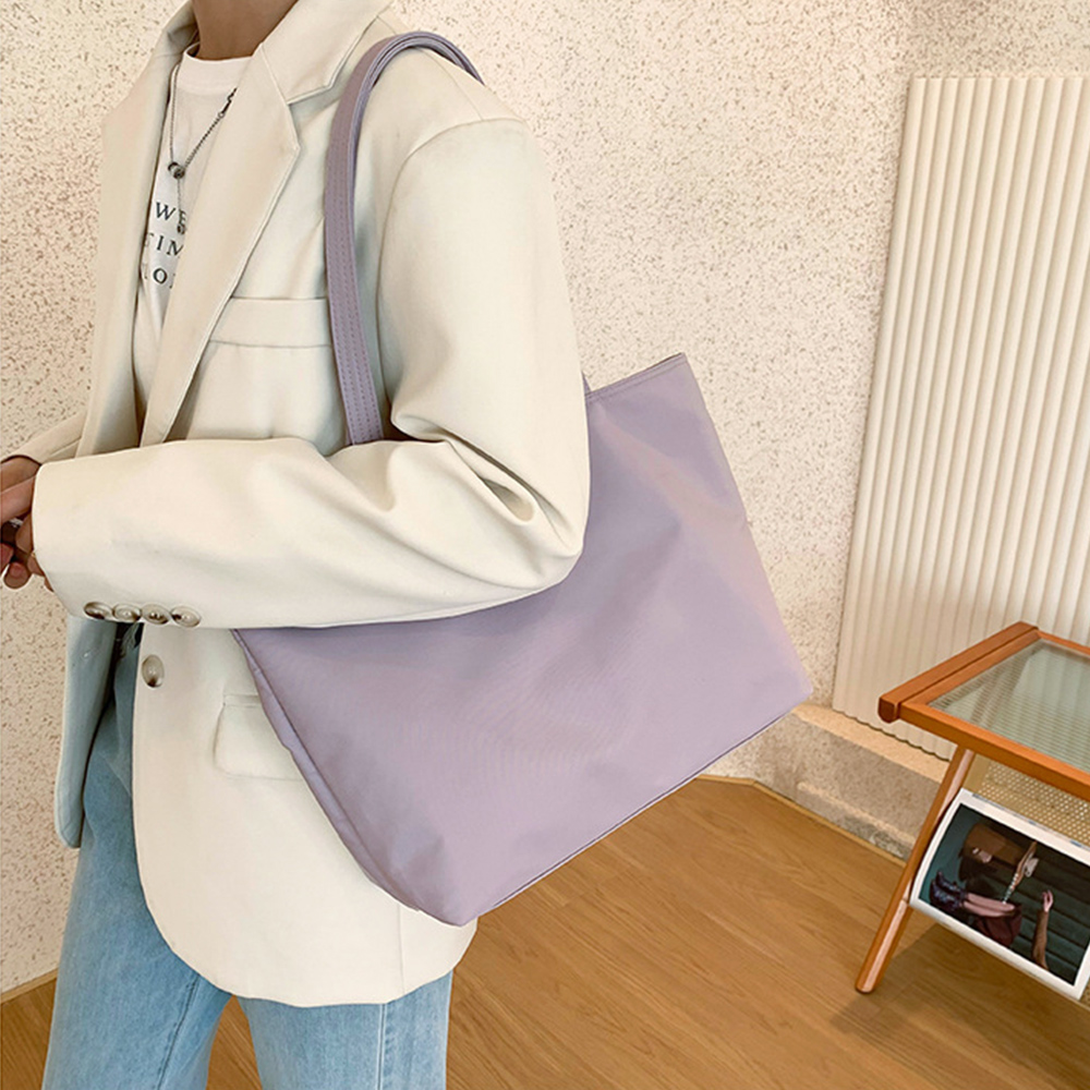 大容量ナイロントートバッグ マザーズバッグ ファスナー付き