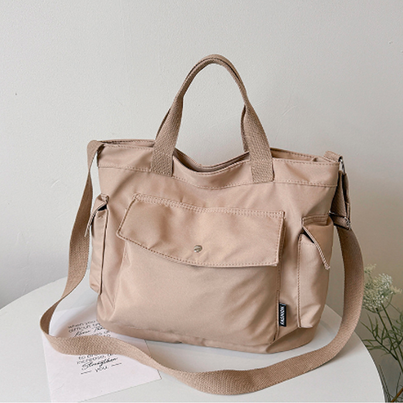 大容量キャンバス地多機能マザーズバッグ