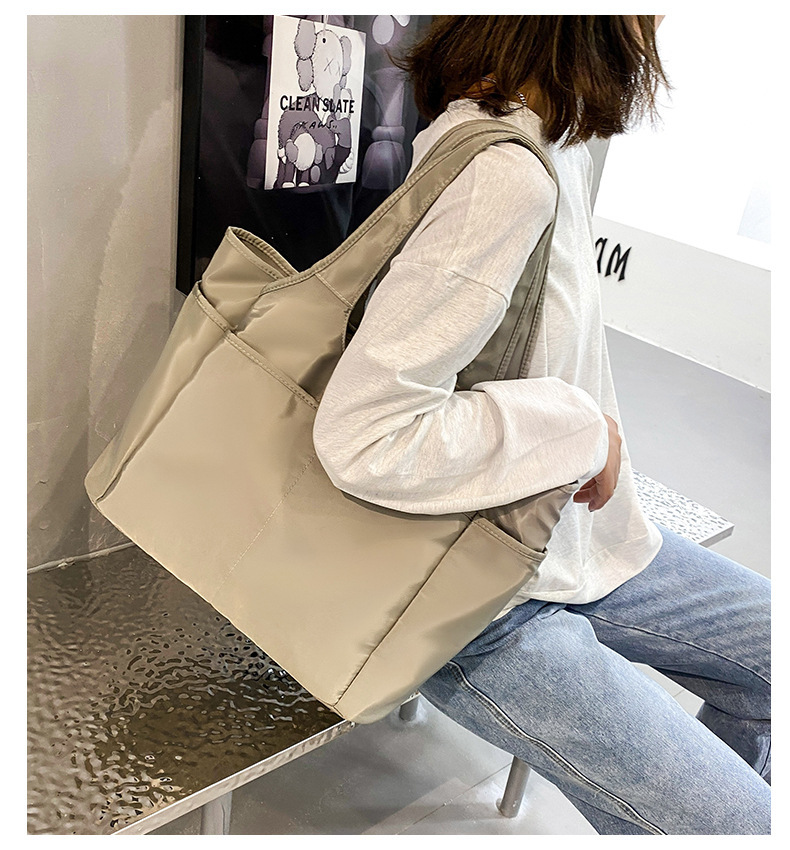 撥水加工大容量トートバッグ肩掛け軽量マザーズバッグ