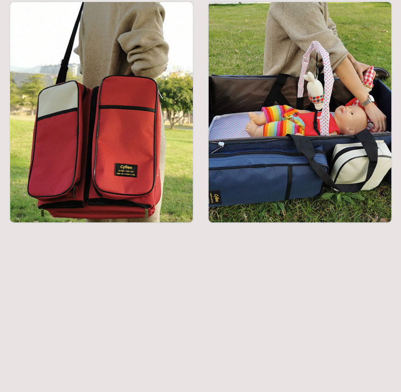 折りたたみベビーベッド付き多機能マザーズバッグ大容量