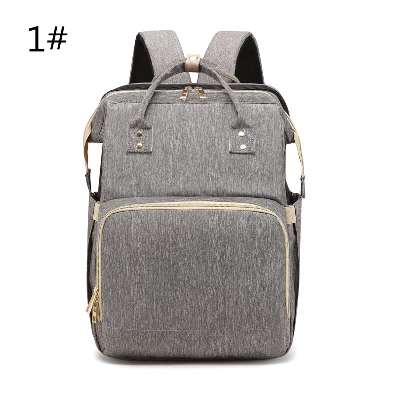 マザーズバッグ 折りたたみベビーベッド付マザーズリュック大容量