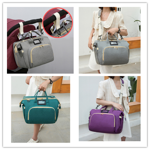 全6色 折りたたみベビーベッド機能付き大容量マザーズバッグ