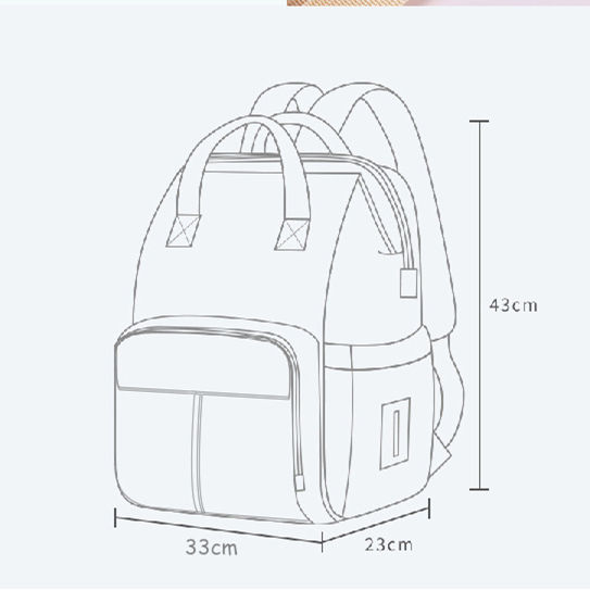 折りたたみベビーベッド付き多機能マザーズバッグ