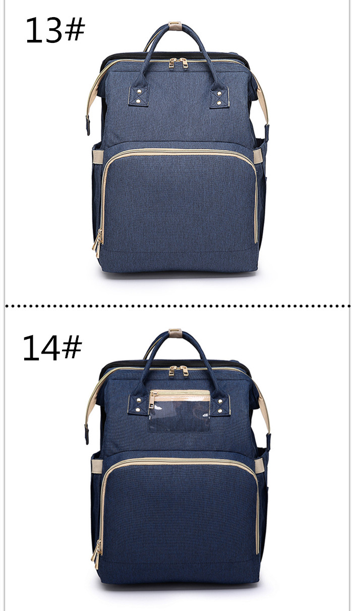 マザーズバッグ 折りたたみベビーベッド付マザーズリュック大容量