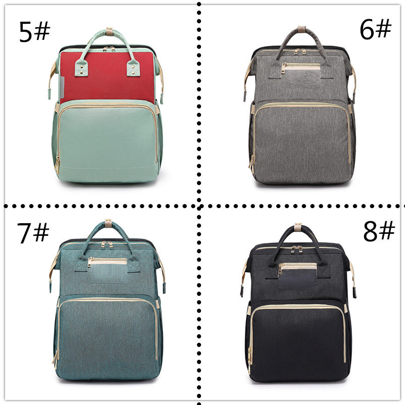 マザーズバッグ 折りたたみベビーベッド付マザーズリュック大容量