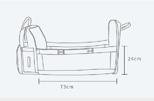 折りたたみベビーベッド付き多機能マザーズバッグ