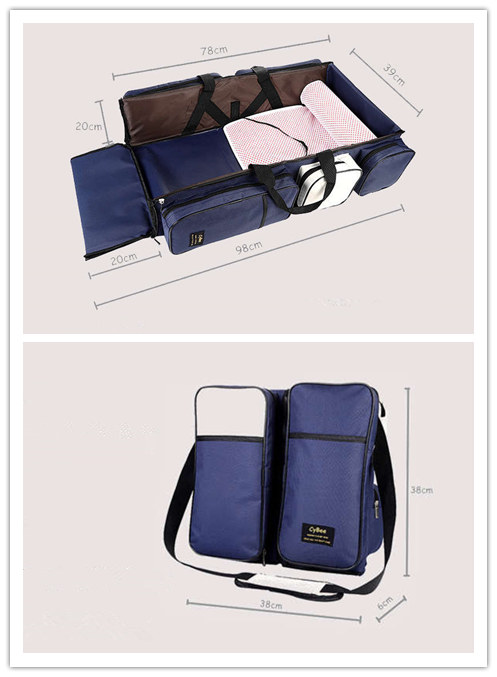 折りたたみベビーベッド付き多機能マザーズバッグ大容量