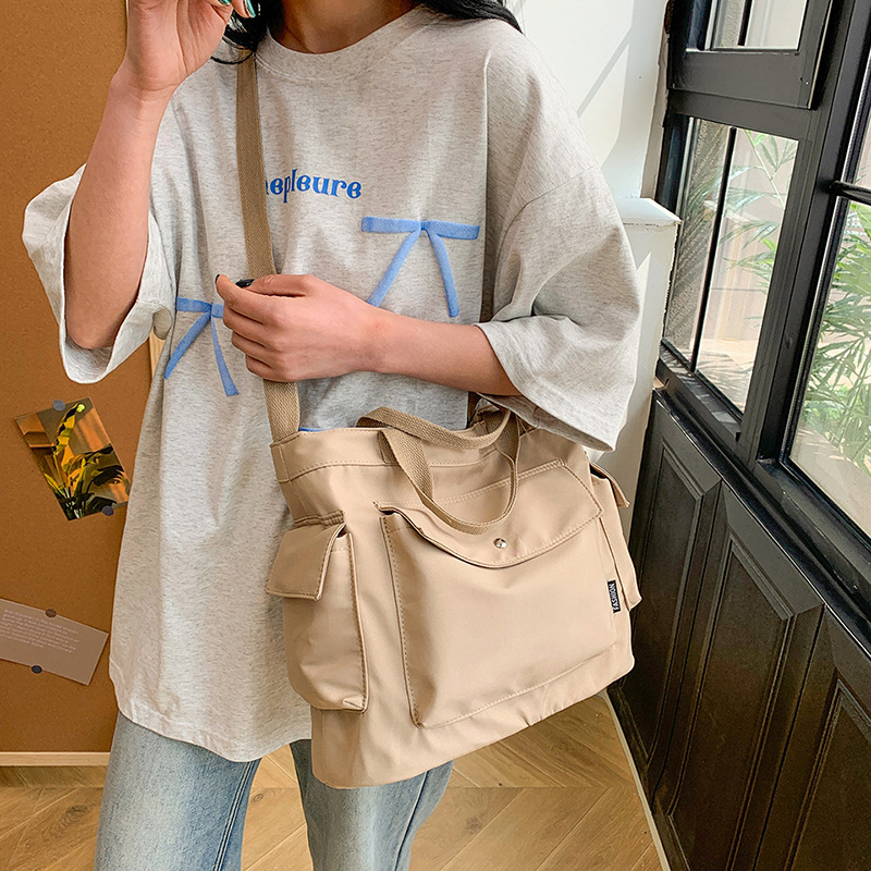 大容量キャンバス地多機能マザーズバッグ