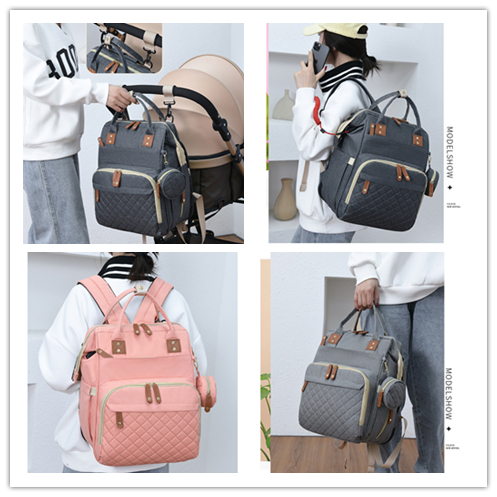 全5色 防水 多機能 折りたたみ ベビーベッド付き マザーズバッグ