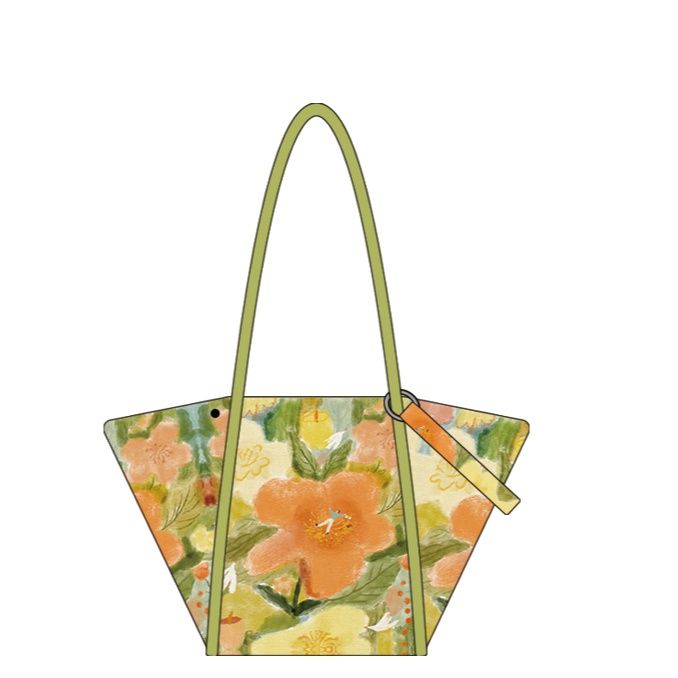 着物バッグ 花園の囁き 着物トートバッグ