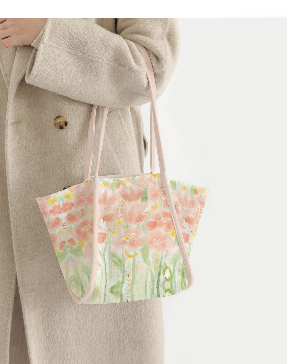 着物バッグ 花園の囁き 着物トートバッグ