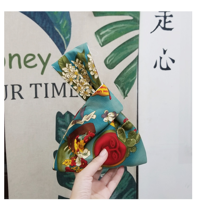 着物バッグ 風雅巾着 古典模様