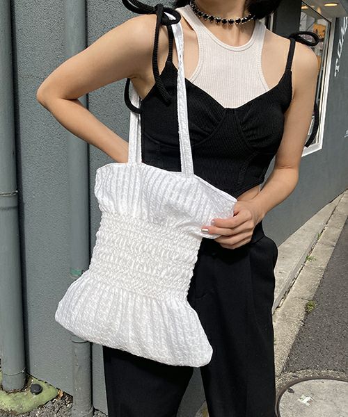 着物バッグ 花模様のしぼりトートバッグ