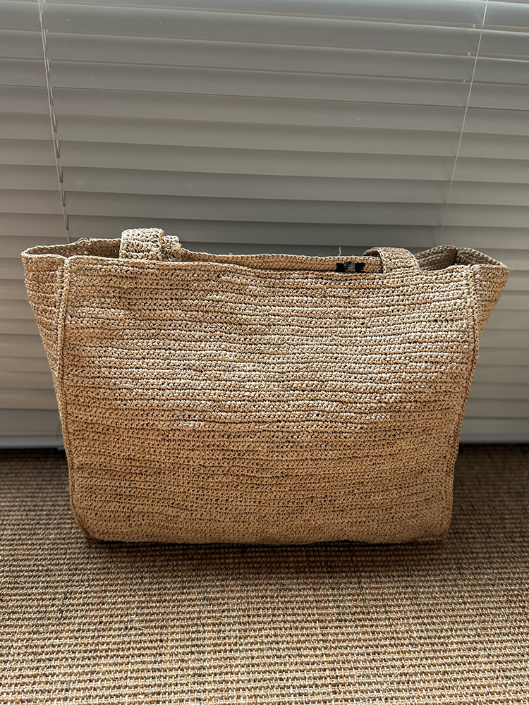 着物バッグ ぞう刺繍の麻トート