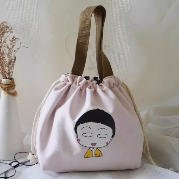 着物バッグ くまさん巾着トートバッグ