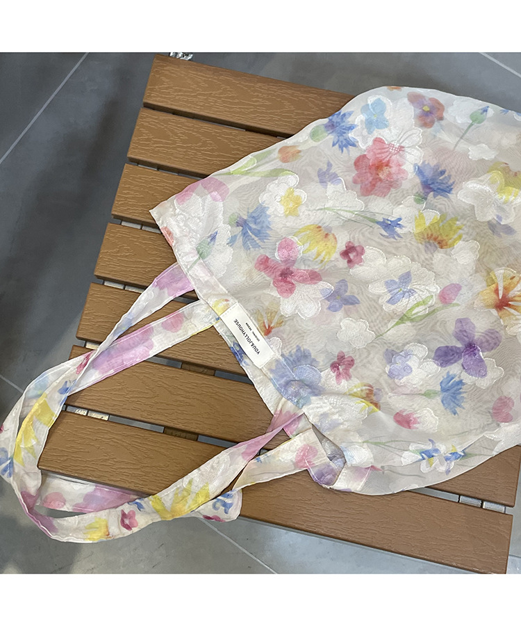 着物バッグ 花園の夢 トートバッグ