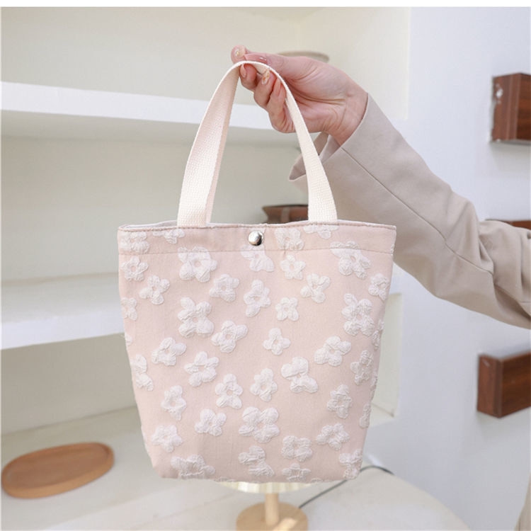 着物バッグ 桜花模様のやさしい手提げ