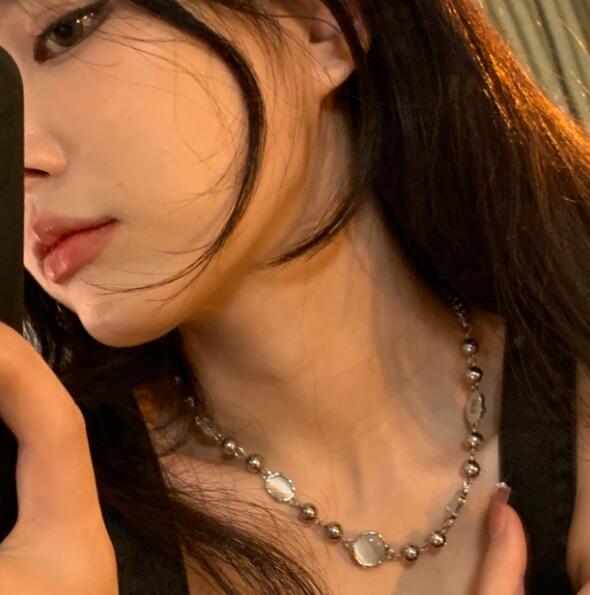ギャルファッション 韓国系カリスマギャル上品パールネックレス