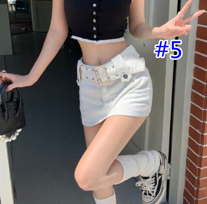 ギャルファッション ハイウエストデニムミニスカート