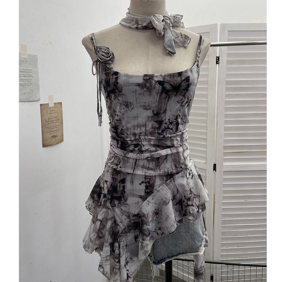 ギャルファッション チェック柄キャミソール レディース