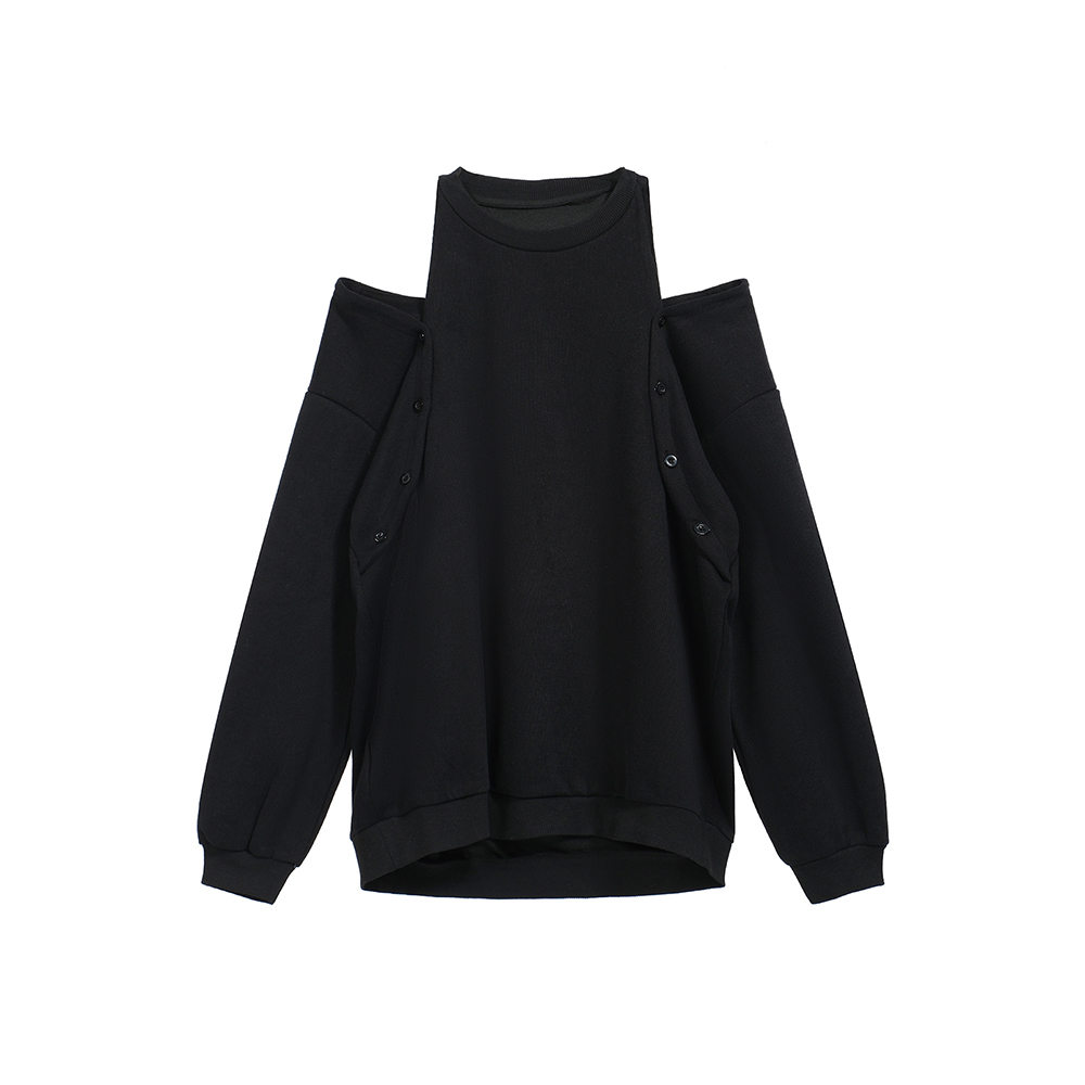 ギャルファッション 今季必須おしゃれ肩見せパーカー