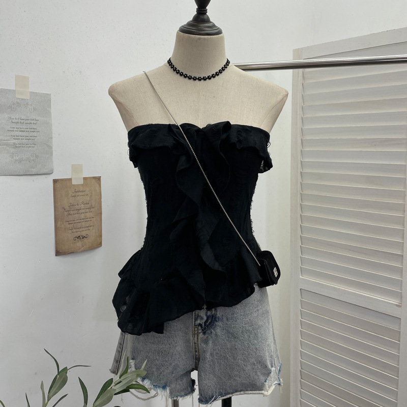 ギャルファッション 袖なし 渋谷風 ギャル トップス