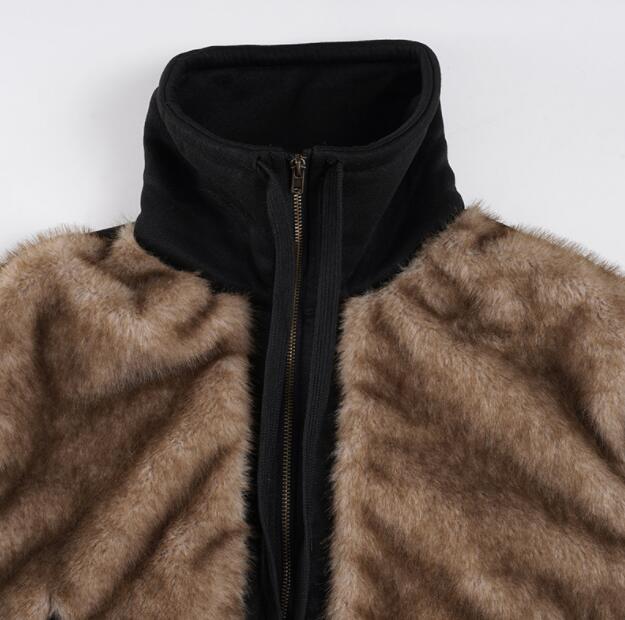 ギャルファッション 秋冬 切替短丈ジャケット長袖上着 アウター