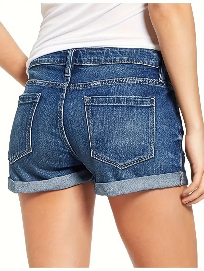ギャルファッション こだわりダメージデニムショートパンツ