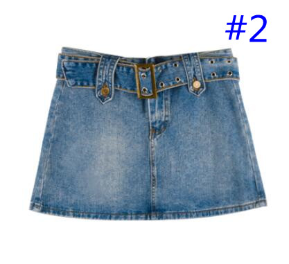 ギャルファッション ハイウエストデニムミニスカート