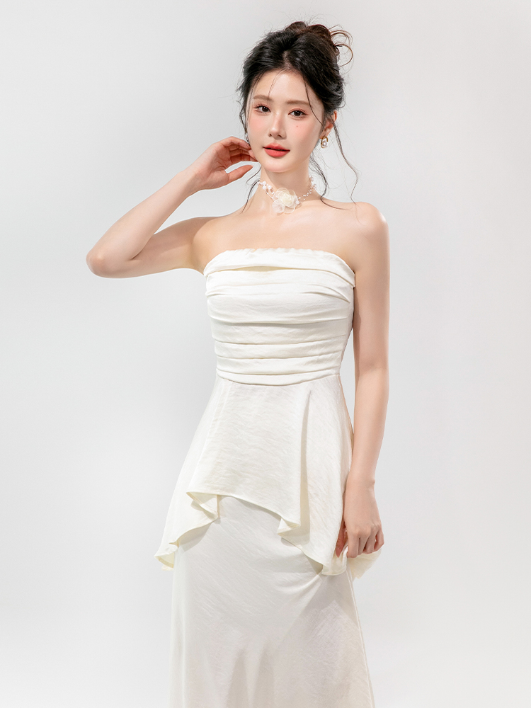 ギャルファッション セットアップ フリルペプラムドレスセットアップ