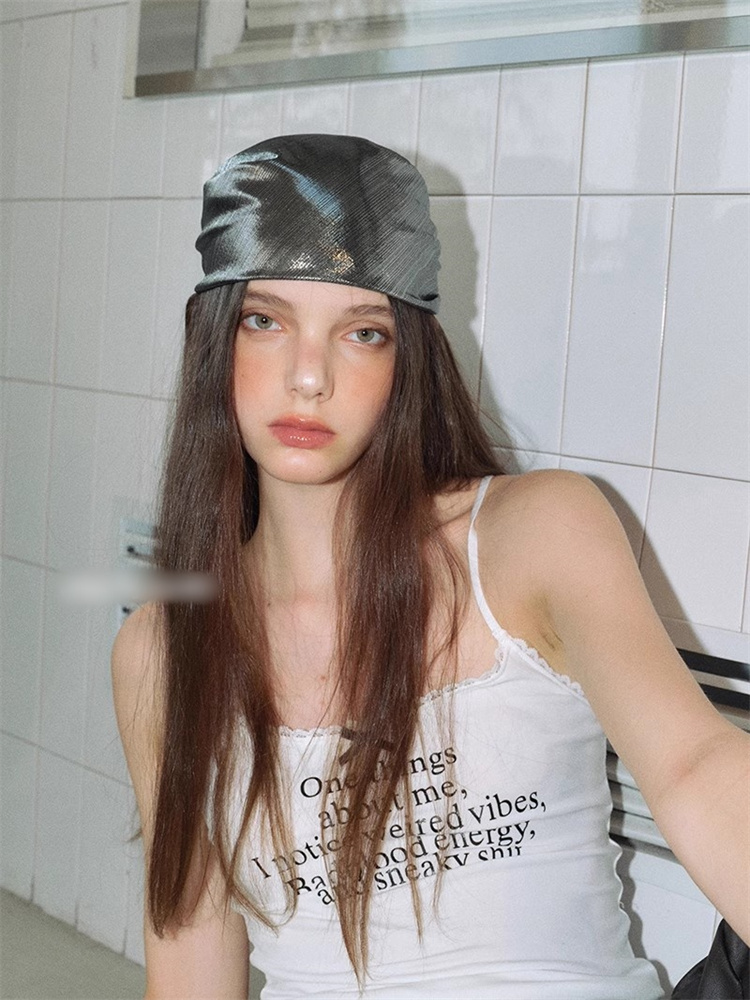 ギャルファッション ギャル系シルク風ターバン多機能ヘアバンド