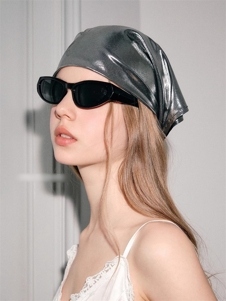 ギャルファッション ギャル系シルク風ターバン多機能ヘアバンド