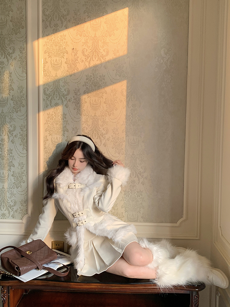 ギャルファッション ふわもこ姫系ダッフルコート