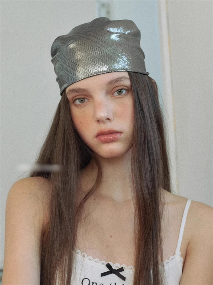 ギャルファッション ギャル系シルク風ターバン多機能ヘアバンド