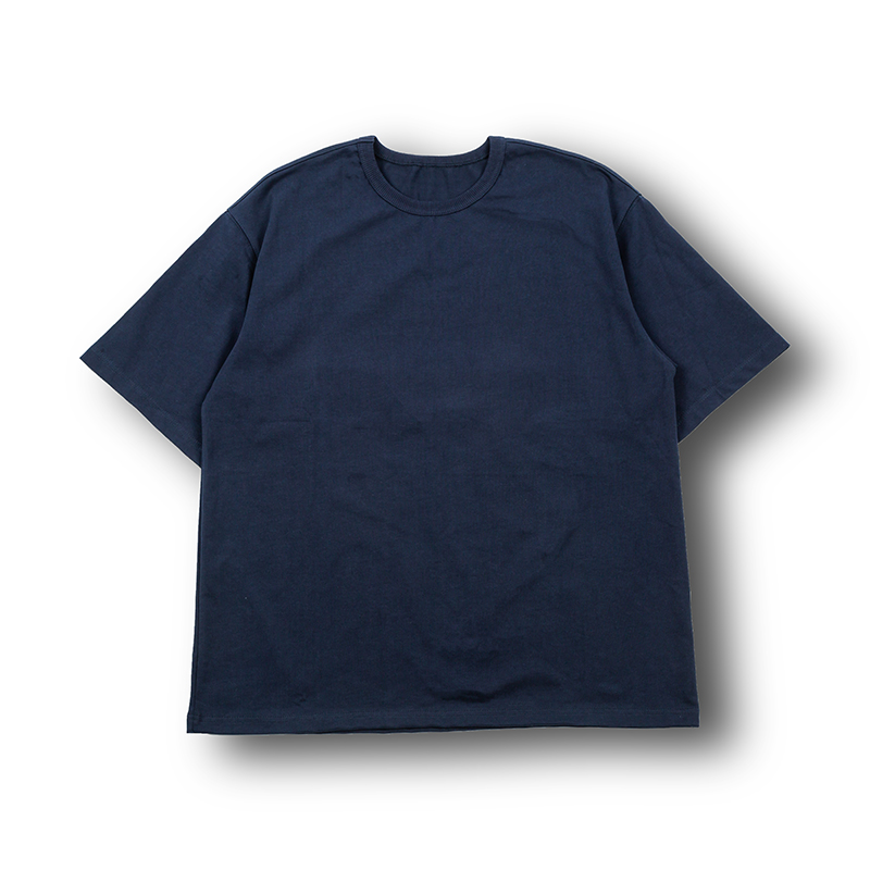 50代メンズファッション ゆとりシルエット贅沢コットン  【ワイドフィットTシャツ】