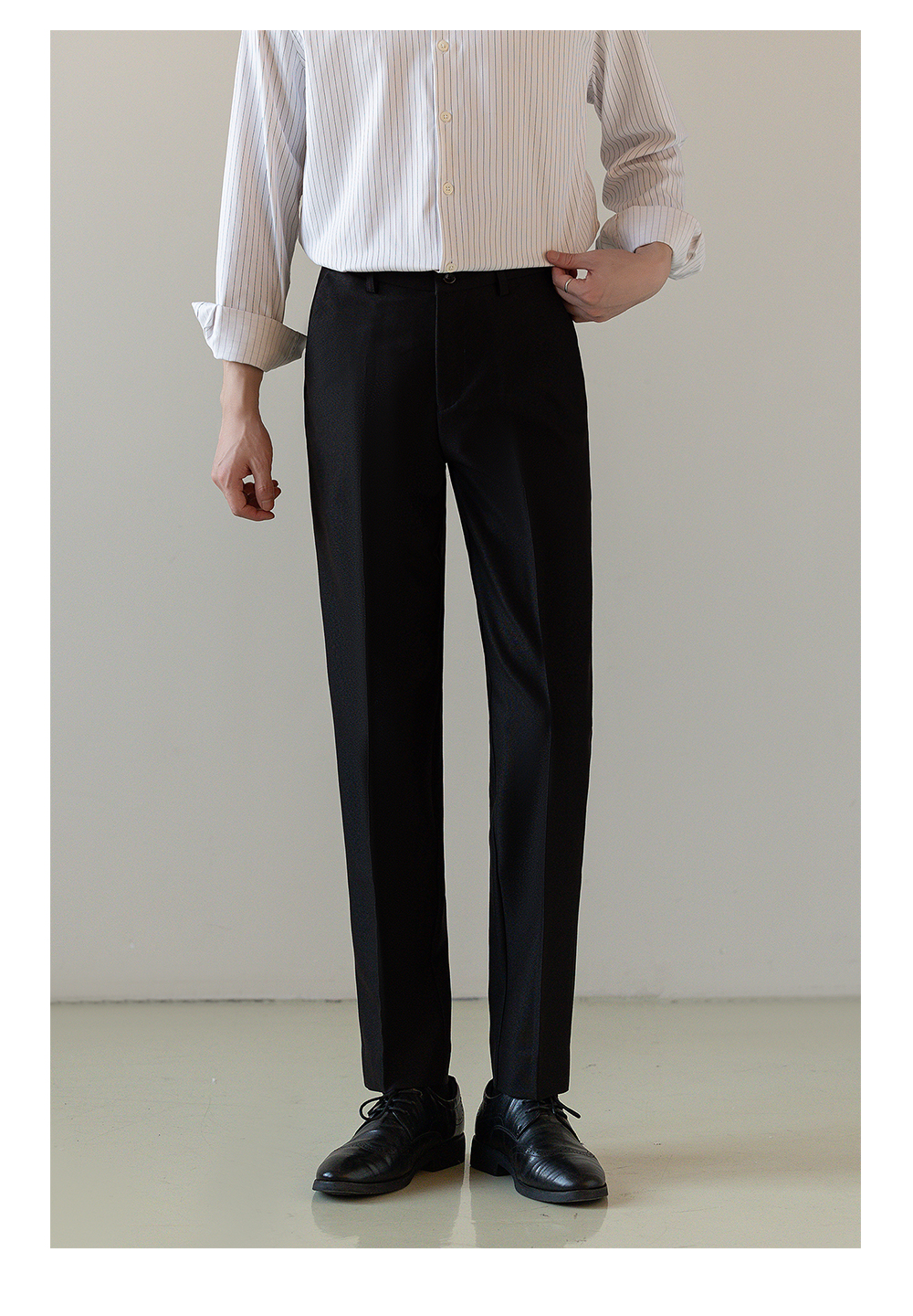 50代メンズファッション パンツ/ズボン ストレートシルエットスラックス