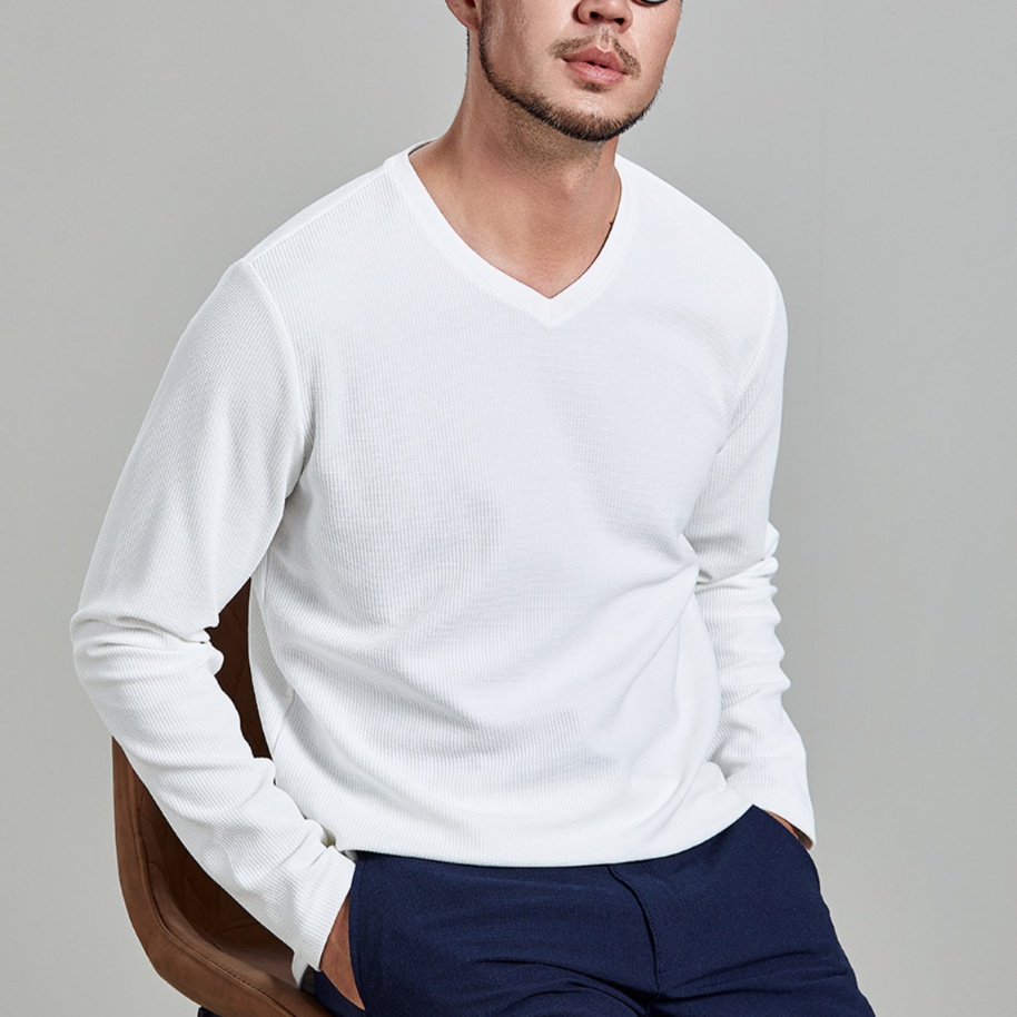 50代メンズファッション トップス 贅沢リブ編み 薄手 【クルーネックニット】 6カラータイプ