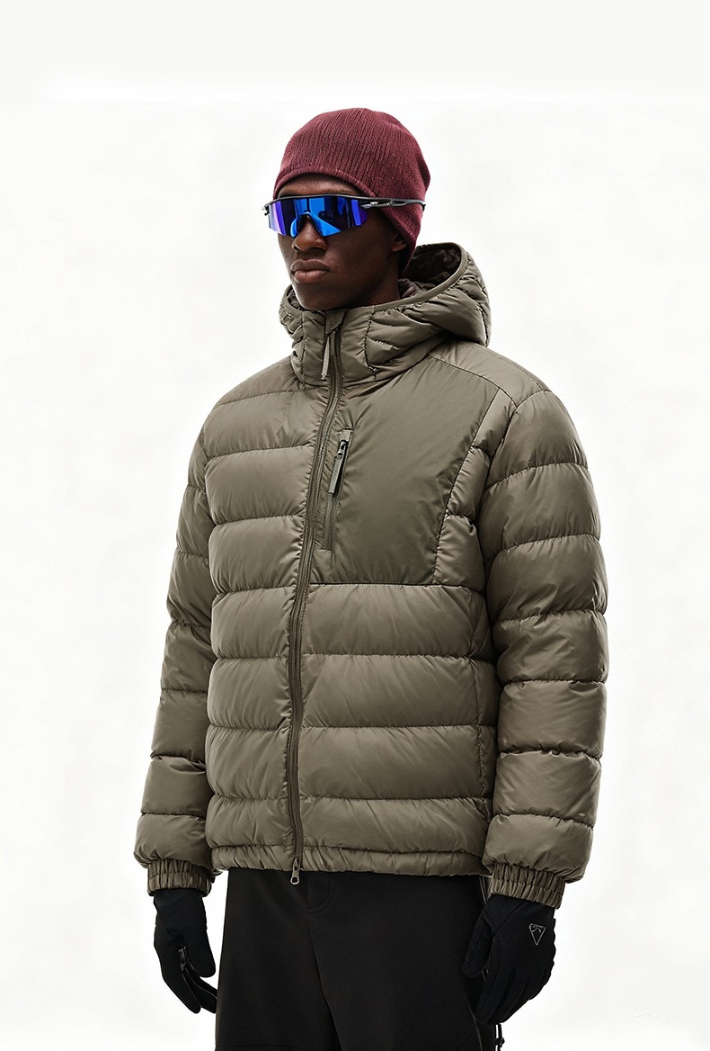 50代メンズファッション 高機能防水撥水中綿入りフード付きダウンジャケット