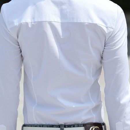 50代メンズファッション 上質 　ワンポイント・ボタンダウンシャツ
