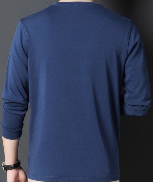 50代メンズファッション トップス シンプルポケット付き 【長袖カットソートップス】4カラー
