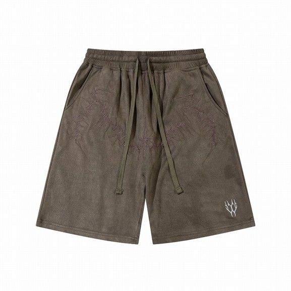 50代メンズファッション 大人の風格 スエード調【ハーフパンツ】１－３日でお届け