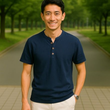50代メンズファッション 大きいサイズ 【ヘンリーネック Tシャツ】５カラー