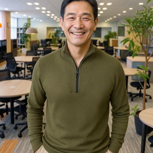 50代メンズファッション　トップス　上質リブ編み 【ハーフジップセーター】4カラー　「Tシャツじゃ物足りない、でも堅すぎない。そんな日に、ちょうどいい。」
