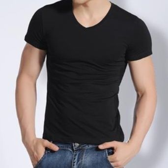 50代メンズファッション 上質シンプル　【Vネック Tシャツ】ビッグサイズ対応4カラー