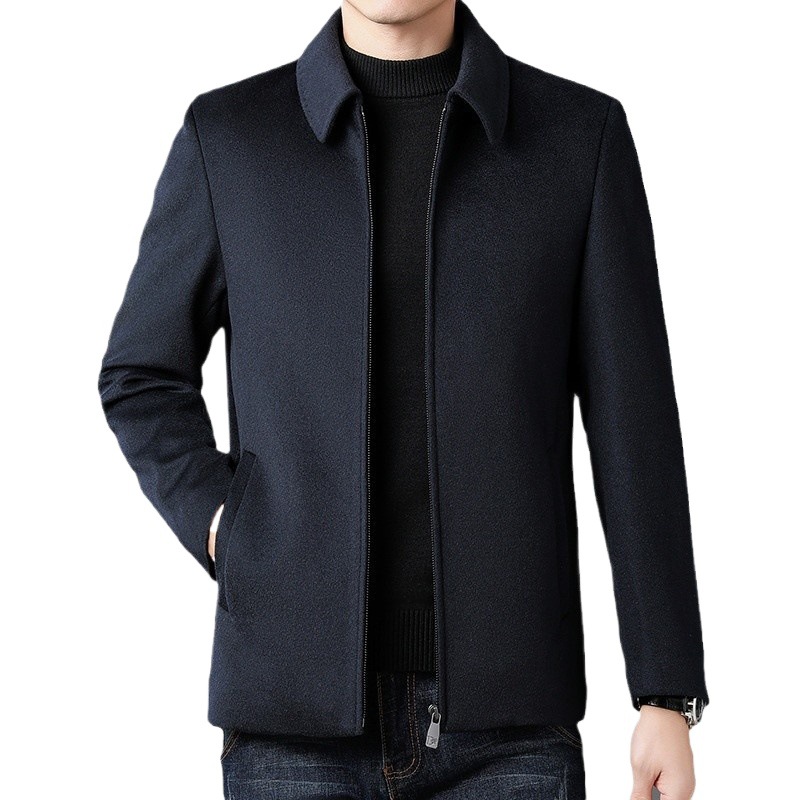 50代メンズファッション アウター 大人のための上質ジップアップジャケット