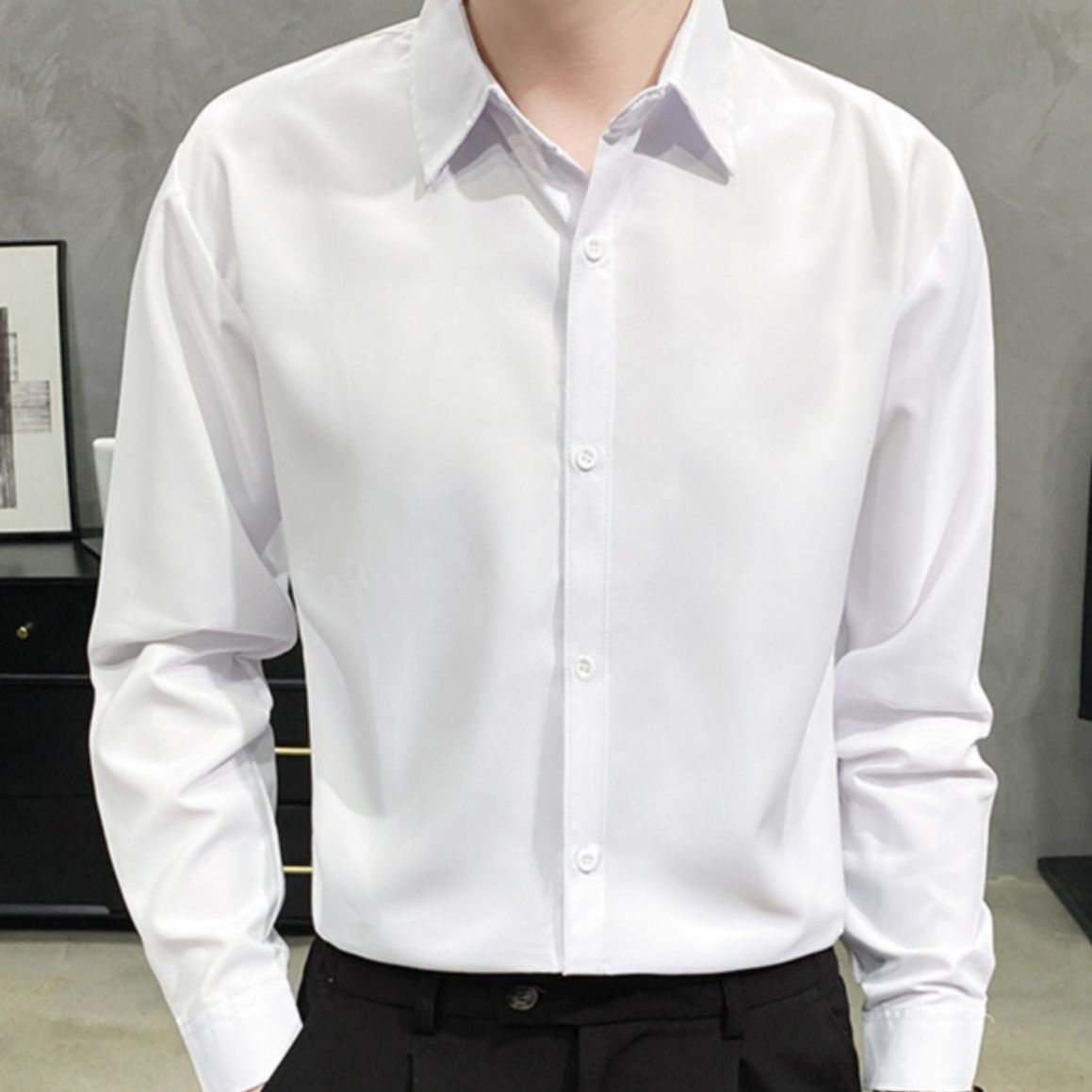 50代メンズファッション 上質シルエット 【レギュラーシャツ】4カラー