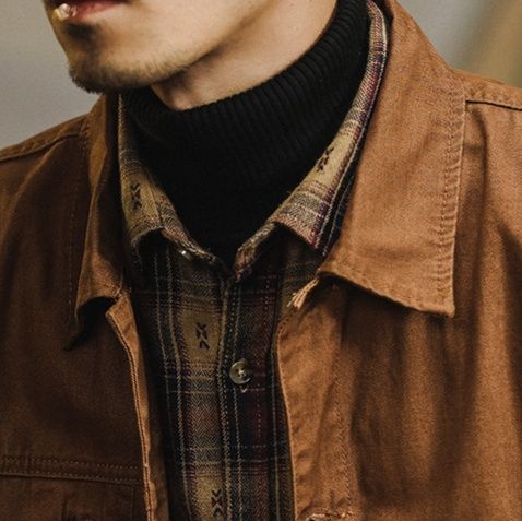 50代メンズファッション ヴィンテージ風【ワークデニムジャケット】