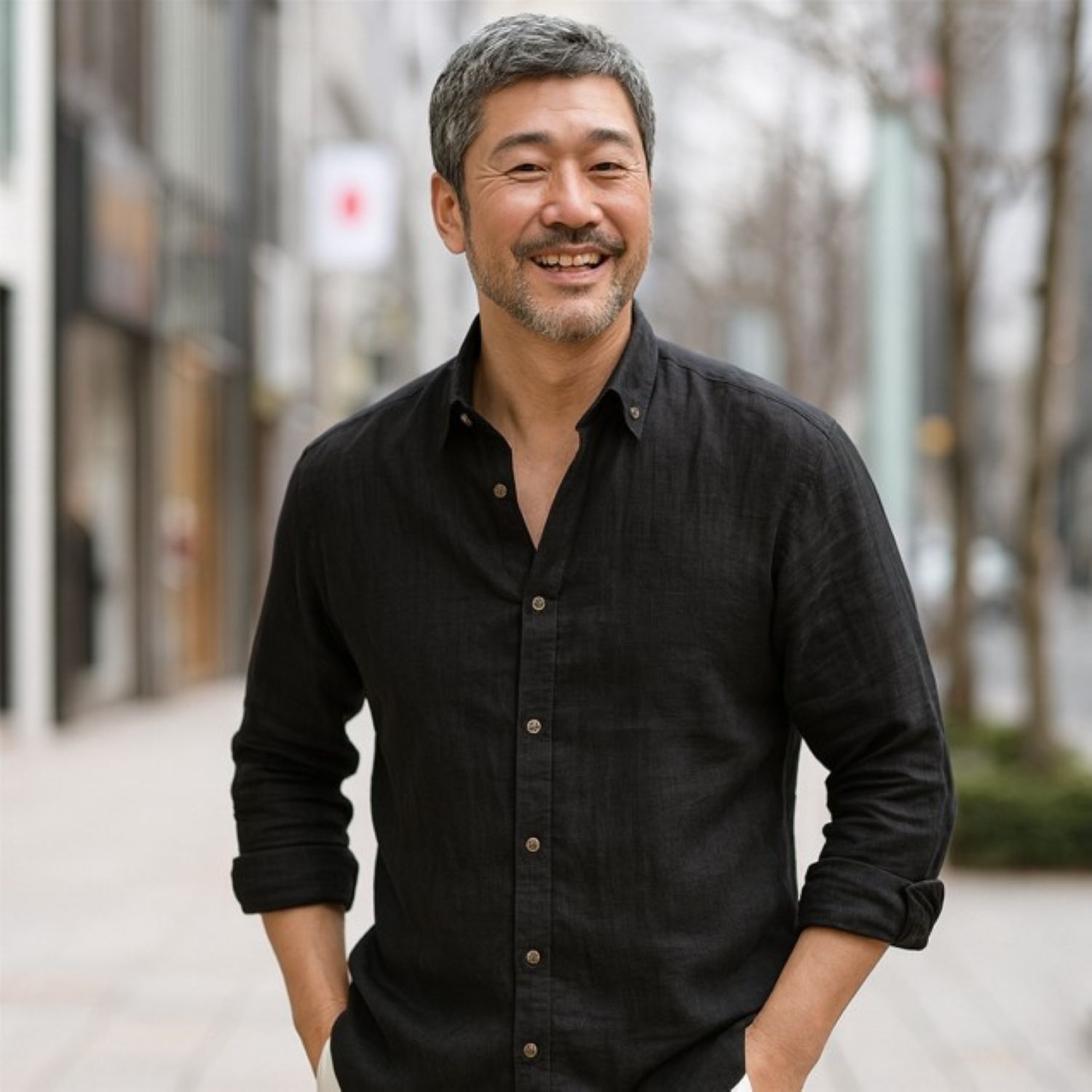 50代メンズファッション トップス 上質【リネンシャツ】