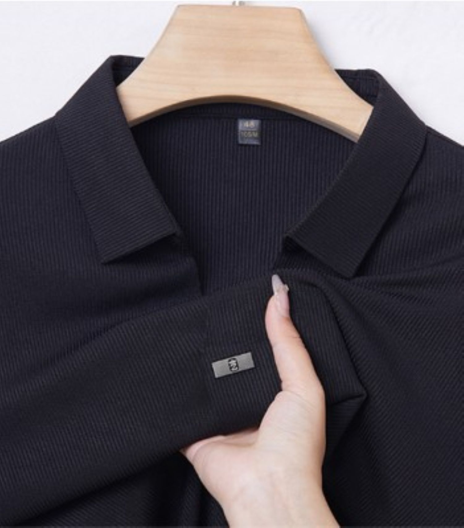 50代メンズファッション トップス シンプル【長袖カジュアルポロシャツ】