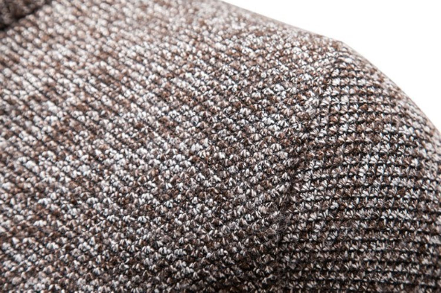 50代メンズファッション 上質メランジ【 ハーフジップ ニット】